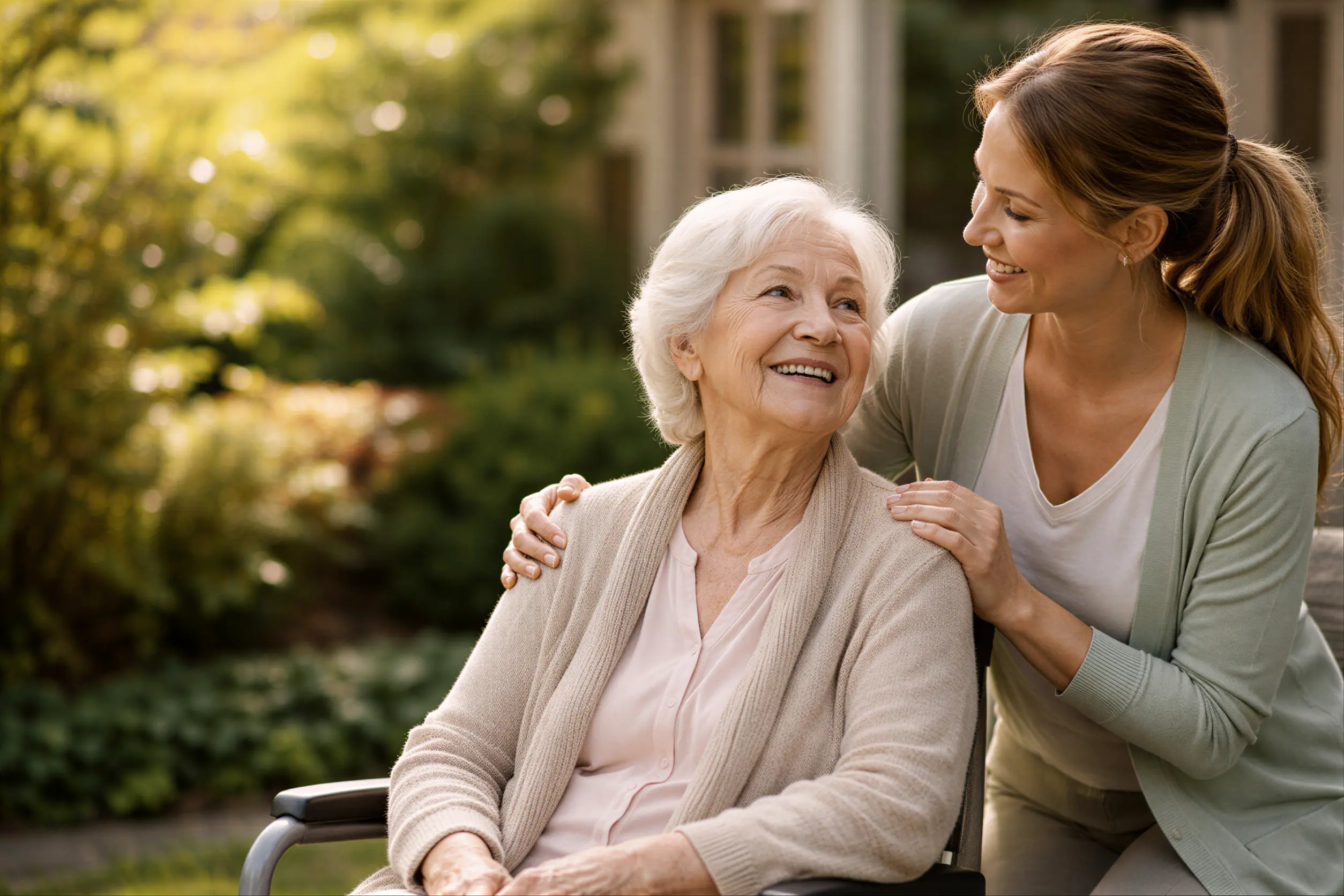 Senior couple enjoying time together at home